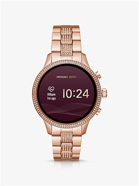 michael kors mkt5052|Gen 4 Runway Pavé Rose Gold.